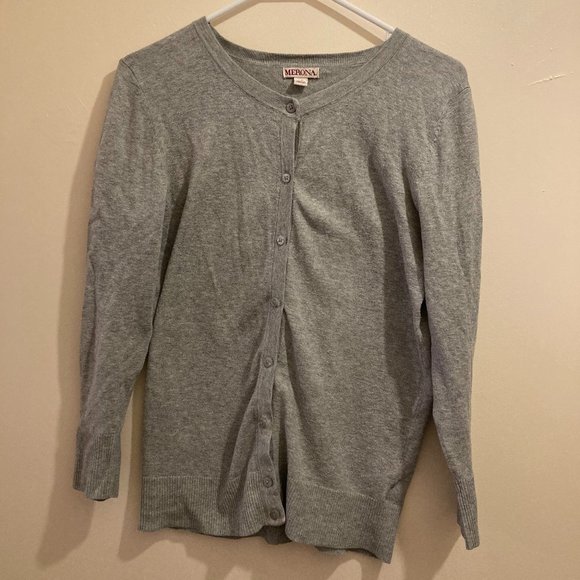 Gray Cardigan Size S - Picture 1 of 3